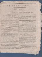 LE REDACTEUR 4 07 1796 - DIRECTOIRE - DUSSELDORF - VANNES CHOUANS - BOLOGNE ITALIE - - Zeitungen - Vor 1800