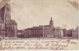 D6 - BELGIQUE - TIRLEMONT - (1900) La Grand´place - Nr 6 Vanderauwera & Cie à Bruxelles - Tienen