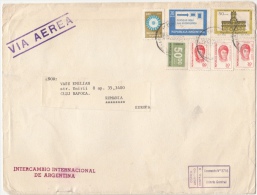 JOSE DE SAN MARTIN, CHURCH, AMOUNT, STAMPS ON REGISTERED COVER, 1980, ARGENTINA - Storia Postale