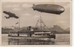 CPA FRIEDRICHSHAFEN- LAKE CONSTANCE, ALLGAU SHIP, ZEPPELIN GRAF, DORNIER FLUGSCHIFF, PLANE - Friedrichshafen