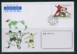 NORTH KOREA 2010 FOOTBALL WORLD CUP AEROGRAM CANCELED - 2010 – Sud Africa