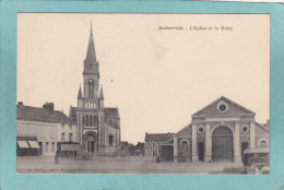 76  -  GODERVILLE  -  L ' EGLISE  ET  LA  HALLE  -  BELLE CARTE  - - Goderville