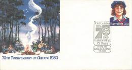 1985 75th Anniversay Of Guiding Nice Special Postmark Melbourne On 1985 Guide PSE  No 73 - Marcofilia