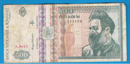 RUMANIA  -  500 Lei 1992 Circulado  P-101 - Romania