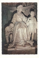 Cp, Sculptures, Abbaye D´Hautecombe (73) - Statue De La Reine Marie-Christine - Sculpturen