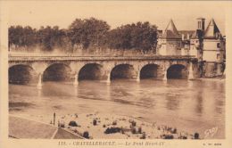 Cp , 86 , CHATELLERAULT , Le Pont  Henri-IV - Chatellerault