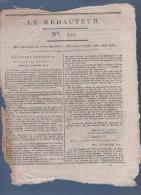 LE REDACTEUR 24 07 1796 - DIRECTOIRE - WILHMESBAD - NUREMBERG - BRUXELLES - STRASBOURG - ELECTIONS - Journaux Anciens - Avant 1800