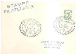 62438)  Stampe Filateliche   Con Annullo  Ordine Militare Di S. Brigida Di Svezia   31/10/81 - Ohne Zuordnung