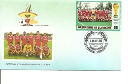 Coupe Du Monde Au Mexique - 1986 ( FDC Des Grenadines De Saint-Vincent à Voir) - 1986 – Mexico