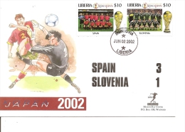 Coupe Du Monde En Corée Du Sud Et Japon -2002 ( FDC Du Libéria à Voir) - 2002 – South Korea / Japan