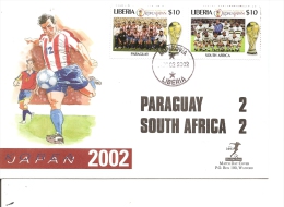 Coupe Du Monde En Corée Du Sud Et Japon -2002 ( FDC Du Libéria à Voir) - 2002 – South Korea / Japan