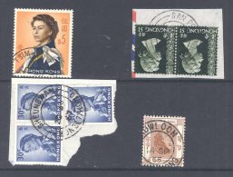 HONG KONG,  Postmarks TSIM SHA TSUN, SAN PO KONG,  SHOUNGWAN, KOWLOON - Used Stamps