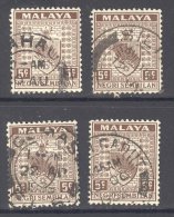 NEGRI SEMBILAN, Postmarks BAHAU, SILIAU, GEMAS, SUNGEI GADUT - Negri Sembilan