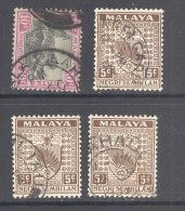 NEGRI SEMBILAN, Postmarks KUALA PILAH, SUNGEI GADUT, SILIAU, BAHAU - Negri Sembilan