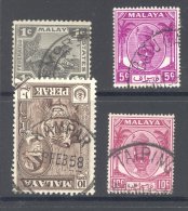 PERAK, Postmarks CHEMOR, BATU GAJAH, KAMPAR, TAIPING - Perak