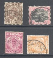 PERAK, Postmarks KUALA KANGSAR, TAIPING, PUSING, TELUK ANSON - Perak