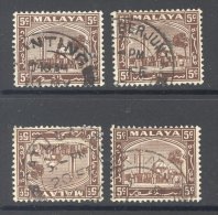 SELANGOR, Postmarks BANTING, BATANG BERJUNTAI, BATU CAVES, KLANG - Selangor