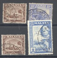 SELANGOR, Postmarks KWALA KUBU, PORT SWETTENHAM, PETALING, KLANG - Selangor