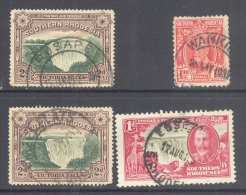SOUTHERN RHODESIA, Postmarks RUSAPE, WANKIE, EIFFEL FLATS, ESSEX VALE - Rhodésie Du Sud (...-1964)