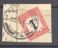 TRANSVAAL Used In CAPE (interprovincial Postmark) EAST LONDON On Postage Due - Transvaal (1870-1909)