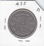 EEN  BELGA - 5 FRANCS Nickel Albert I 1931 FL Pos A - 5 Francs & 1 Belga