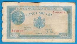 RUMANIA  -  5.000 Lei   1945   P-56   Serie  S7 - Roemenië