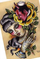 Cartolina Pubblicitaria Fiera Del Tatuaggio - Altri & Non Classificati