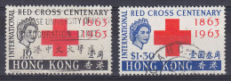 Hong Kong 1963 Mi. 212-13 Red Cross Rotes Kreuz Croix Rouge Cruz Roja Complete Set !! - Usati