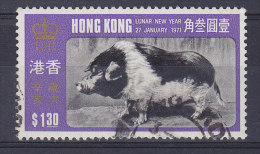 Hong Kong 1971 Mi. 254    1.30 $ Chinesisches Neujahr : Jahr Des Schweines - Oblitérés