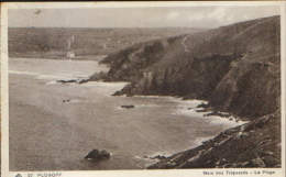 France-Carte Postale Circulee En 1938-Plogoff-Baie Des Trepasses-La Plage-2/scans - Sizun