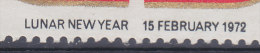 Hong Kong 1972 Mi. 261    10 C Chinesiches Neujahr : Jahr Des Ratte Rat ERROR Variety Double Printing In Text (2 Scans) - Oblitérés