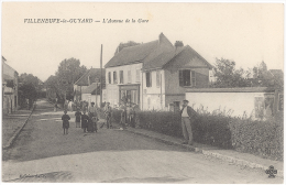 CPA VILLENEUVE LA GUYARD - AVENUE DE LA GARE - Villeneuve-la-Guyard