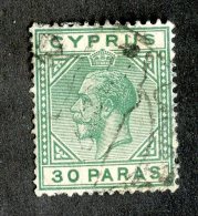 3913x)  Cyprus 1923 - SG# 88 ~ Used - Chypre (...-1960)