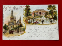 AK Berlin Charlottenburg Litho Flora Gedächtniskirche 1901 - Charlottenburg
