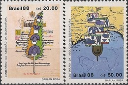 BRAZIL - COMPLETE SET ABOLITION OF SLAVERY, CENTENARY 1988 - MNH - Unused Stamps