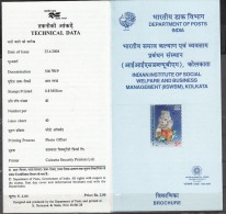 INDIA, 2004, Golden Jubilee Of IISWBM, Kolkata, (Social Welfare And Business Management, Folder - Covers & Documents