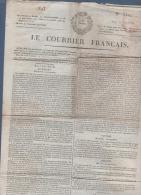 LE COURRIER FRANCAIS 27 11 1823 - STUTTGART - PERPIGNAN - CATALOGNE GENERAL MINA - PROCES EMPOISONNEMENT - 1800 - 1849