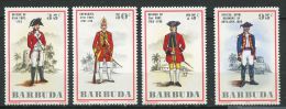 119 BARBUDA 1975 - Uniforme Costume - Neuf Sans Charniere (Yvert 219/22) - Barbuda (...-1981)