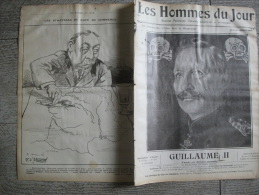 Revue Libertaire Hommes Du Jour N° 403 1915 Guillaume II Octave Mirbeau Chervet Caricature Ww1 Guerre - Guerre 1914-18