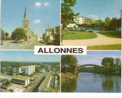 Allonnes - Multivue : Vieux Bourg Avenue De Gaulle - Pont De La Raterie - Centre Commercial Des Perrières - Allonnes