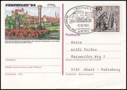 Germany BRD 1985, Postal Stationery "Ferphilex 1985" - Illustrated Postcards - Used