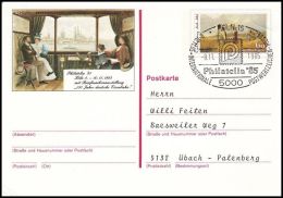 Germany 1985, Postal Stationery "Philatelia 1985" - Geïllustreerde Postkaarten - Gebruikt