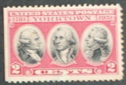 US 1931 2c  Anniv.Surrender At Yorktown - Unused Stamps