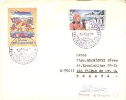 MAT CHILE 1991 - Bases Antarctiques