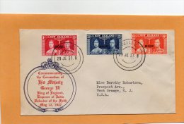 Niue 1937 Coronation FDC Registered - Niue