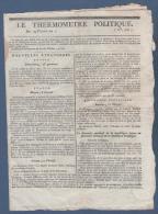 LE THERMOMETRE POLITIQUE 29 FLOREAL AN 7 - BRESCIA VERONE - LUCERNE LAUSANNE BASLE - STUTTGART AUGSBOURG - - Journaux Anciens - Avant 1800