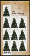 D0123 AUSTRALIA 2011, Christmas Self-adhesive Sheetlet, 10 @ 55c  MNH (Christmas Tree) - Ungebraucht