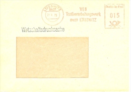 DDR Lössnitz AFS 1975 VEB Textilverarbeitungswerk Wirtschaftsdrucksache - Macchine Per Obliterare (EMA)