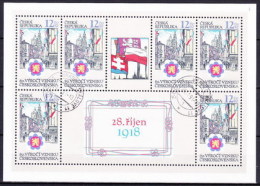 Tchéque République 1998 Mi 196 Klb. -  Le Feuille, Obliteré - Used Stamps