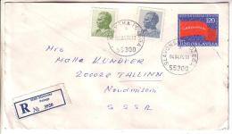 GOOD YUGOSLAVIA " REGISTERED " Postal Cover To ESTONIA 1976 - Good Stamped: Tito - Covers & Documents